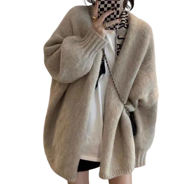 Gruby, wełniany, przytulny kardigan dla kobiet | Zapięcie na guziki | Ciepły sweter w stylu vintage | Bella Couture | Ultra wygodna odzież zimowa
