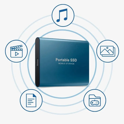16TB | 8 TB | 4 TB | 2 TB | Przenośny zewnętrzny dysk SSD o ultraszybkiej pojemności 1 TB | USB 3.1 | Bezpieczne przechowywanie danych | Plug-and-Play | Funkcja „przeciągnij i upuść”.