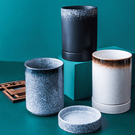 Uchwyt na kuchnię w stylu japońskim z uchwytem ceramicznym | Organizer na blat kuchenny | duże oferują przyborów kuchennych | Oszczędzające miejsce rozwiązania dekoracyjne | Idealny dla kuchni domowej
