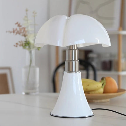 Lampa kwiatowa w stylu retro | Czarna baza | Biały akrylowy klosz | LED 10W Philips | Dotknij opcji Przełącznik | Lampka nocna lub na biurko | Kabel 1,8 M | 1,85 KG | Nowoczesne nastrojowe oświetlenie | Energooszczędna konstrukcja