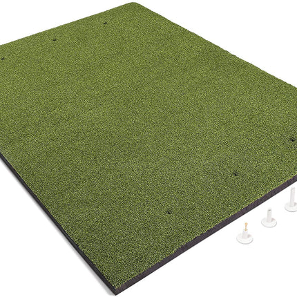 Mata Golfowa do Treningu | 5x4 ft Sztuczna Trawa | Pianka antypoślizgowa 15mm | 6 Pozycji Teeingowych | Zawiera 3 Gumowe Tee do Driverów | Syntetyczna Trawa dla Realistycznego Odczucia