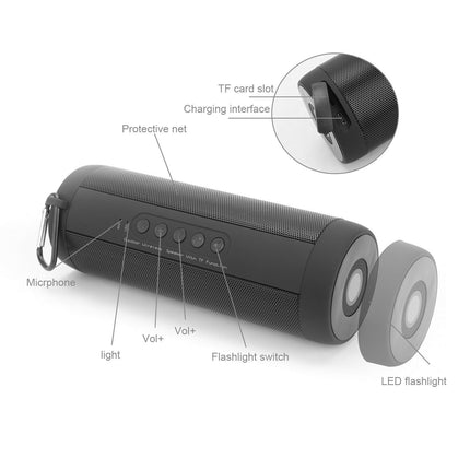 Czarny kierowca Bluetooth | Dźwięk o wysokiej rozdzielczości | Bateria 1800 mAh | Bluetooth 4.0 | 5-godzinny czas określony | Obsługa kart TF | Wodoodporność IPX5 | Lekki | Krystalicznie czysty dźwięk | Do użytku wewnątrz i na zewnątrz