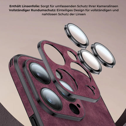 Luksusowe skórzane etui na iPhone'a | Elegancki wygląd i ochrona odporna na wstrząsy | Wysokiej jakości materiał | Precyzyjne dopasowanie i wycięcia | Cienki i lekki | Dostępne w różnych kolorach i wykończeniach
