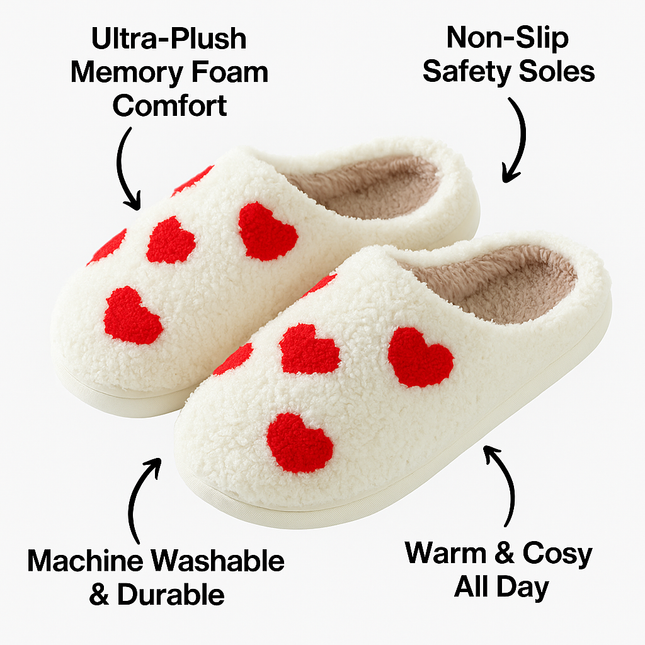 Kapcie Nordic Comfort z pianką Memory | Ultra-miękkie wnętrze | Antypoślizgowe gumowe podeszwy | Można prać w praktyce | Rozmiary AU 5,5-10,5 | Odychające ciepło | Trwałość i zakażenie | Relaksujące dla pieszych stóp