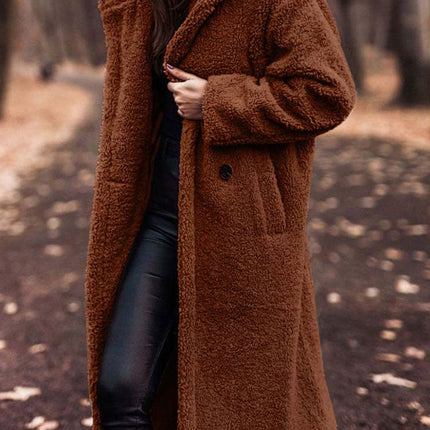 Damska kurtka oversize MonAmi® Teddy | Pluszowa Tekstura | Odzież wierzchnia na jesień i zimę | Wysokiej jakości materiał | Wygodne dopasowanie | Stylowy wygląd