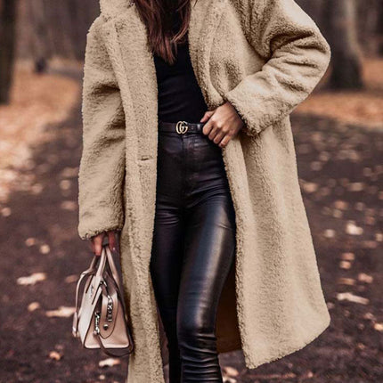 Damska kurtka oversize MonAmi® Teddy | Pluszowa Tekstura | Odzież wierzchnia na jesień i zimę | Wysokiej jakości materiał | Wygodne dopasowanie | Stylowy wygląd