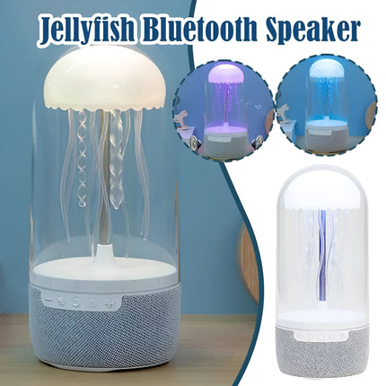 Przenośna lampa z pływającą meduzą | Głośnik Bluetooth | 8 zmieniających kolory świateł LED | Akumulator USB-C | Wystrój Pokoju | Relaks i Imprezowa Atmosfera | Intuicyjne sterowanie dotykowe | Nowoczesne urządzenie audiowizualne