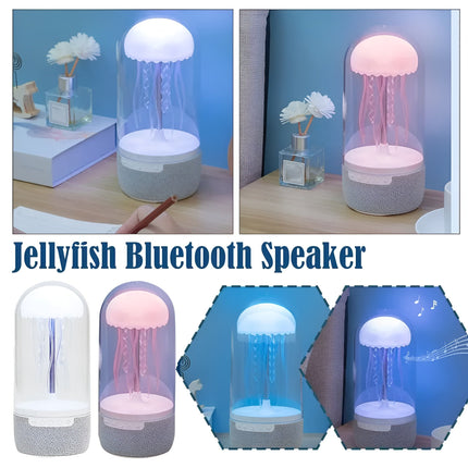 Przenośna lampa z pływającą meduzą | Głośnik Bluetooth | 8 zmieniających kolory świateł LED | Akumulator USB-C | Wystrój Pokoju | Relaks i Imprezowa Atmosfera | Intuicyjne sterowanie dotykowe | Nowoczesne urządzenie audiowizualne