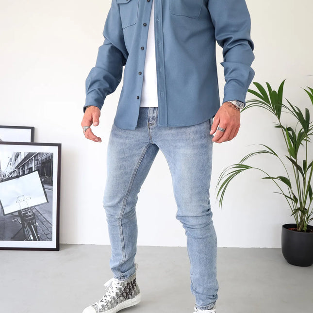 Bluza męska Felix | Nowoczesna elegancja Ponadczasowy styl | Kurtka bawełniana lub regularnie kroju | Łatwa pielęgnacja | Rozmiary S do XL | Kolory: granatowy lub grafitowy | Oddychający komfort | Autor: Van Hallen Melbourne