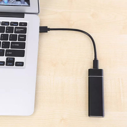 Szybki zewnętrzny dysk SSD | Wykonaj 520 MB/s | Zatrzymaj aluminium | Porty typu C/USB 3.1 | Opcje wielokolorowe | Kompaktowy i przenośny | kompatybilny z Windows/Androidem | Idealny do tworzenia kopii zapasowych danych