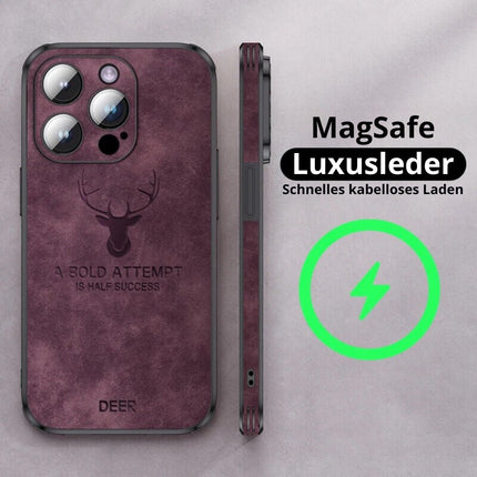 Luksusowe skórzane etui na iPhone'a | Elegancki wygląd i ochrona odporna na wstrząsy | Wysokiej jakości materiał | Precyzyjne dopasowanie i wycięcia | Cienki i lekki | Dostępne w różnych kolorach i wykończeniach