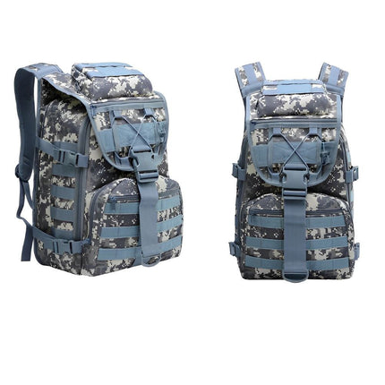 Plecak taktyczny wojskowy damski Noustia | 40L | Nylon 1000D odporny na zarysowania | systemu MOLLE | Kamuflaż | Podróże, wędrówki, biwakowanie, wędkowanie | Kieszenie z zamkiem | Wygodne szelki