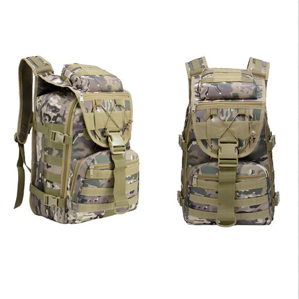 Plecak taktyczny wojskowy damski Noustia | 40L | Nylon 1000D odporny na zarysowania | systemu MOLLE | Kamuflaż | Podróże, wędrówki, biwakowanie, wędkowanie | Kieszenie z zamkiem | Wygodne szelki
