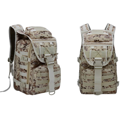 Plecak taktyczny wojskowy damski Noustia | 40L | Nylon 1000D odporny na zarysowania | systemu MOLLE | Kamuflaż | Podróże, wędrówki, biwakowanie, wędkowanie | Kieszenie z zamkiem | Wygodne szelki