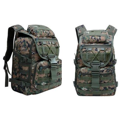 Plecak taktyczny wojskowy damski Noustia | 40L | Nylon 1000D odporny na zarysowania | systemu MOLLE | Kamuflaż | Podróże, wędrówki, biwakowanie, wędkowanie | Kieszenie z zamkiem | Wygodne szelki