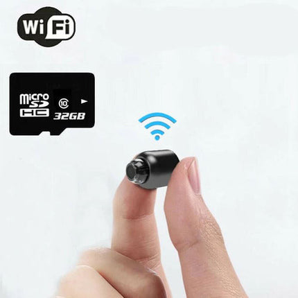 Mała Kamera Bezprzewodowa | Nocna Wizja | HD 1080P | Wykrywanie Ruchu | Dyskretny Projekt | Szerokokątny Obiektyw 140° | Zdalne Monitorowanie | Łączność WiFi | Noustia