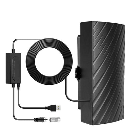 Antena HDTV Noustia | Obsługa 4K | Zasięg 600 Mil | Do Użytku Wewnątrz i Na Zewnątrz | Woododporna | Wzmocniony sygnał | Kabel Koncentryczny 5m | Rozdzielczość 1080P i 4K | Bez Opłat za Subskrypcje 
