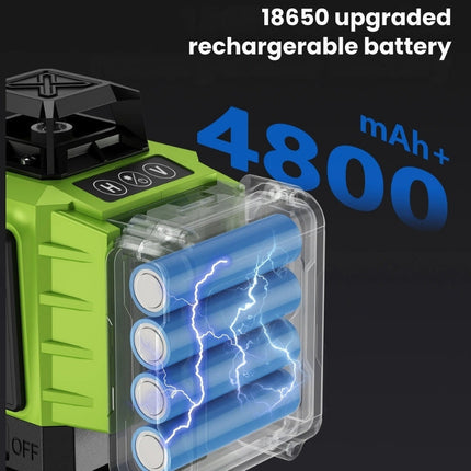 16-liniowy laser 4D | 360° zasięg | Bluetooth | Bateria Li-ion & ładowanie Type-C | Samopoziomujący | Odporny na kurz i wodę | Kompaktowy design dla profesjonalnej precyzji | Zasięg do 200 stóp