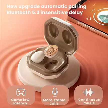 Słuchawki Bluetooth 5.3 z Redukcją Szumów | Wygodne Douszne | Wodoszczelność IPX5 | Doskonała jakość dźwięku | Bateria do 24h | Ergonomiczna konstrukcja | Idealne do Pracy i Ćwiczeń 