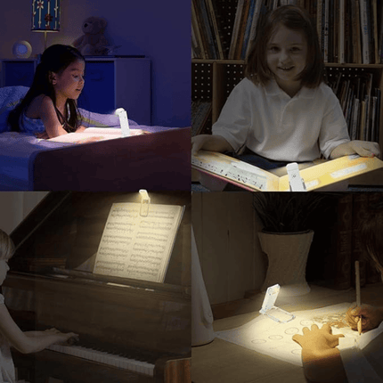 Lampka do czytania LED | Regulowana jasność i temperatura barwowa | USB do ładowania | Zmniejszenie zwolnienia oczu | Kompaktowa konstrukcja | Blokuje 99,9% światła niebieskiego | Idealna do podróży | Czarna, biała, różowa, niebieska