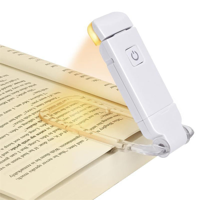 Lampka do czytania LED | Regulowana jasność i temperatura barwowa | USB do ładowania | Zmniejszenie zwolnienia oczu | Kompaktowa konstrukcja | Blokuje 99,9% światła niebieskiego | Idealna do podróży | Czarna, biała, różowa, niebieska