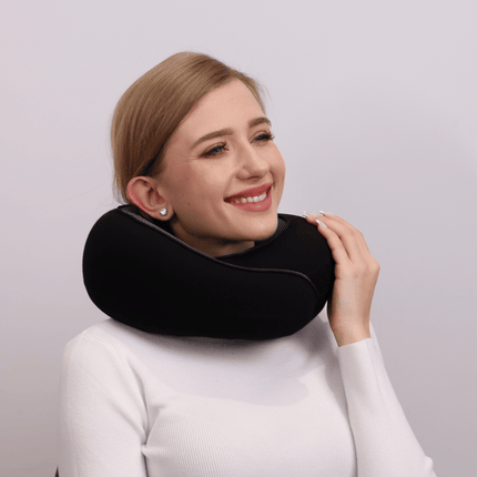 Poduszka podróżna Noustia | Ergonomiczne wsparcie karku | Miękkie i oddychające materiały | Zapięcie na zatrzask | Komfort w podróży