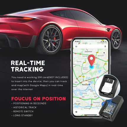Mini lokalizator GPS z magnesem | Brak abonamentu | Śledzenie w czasie rzeczywistym | Na całym świecie | Kompaktowy z dostępną baterią | Łatwa instalacja | Woododporny | Idealny do aut, dzieci, zwierząt