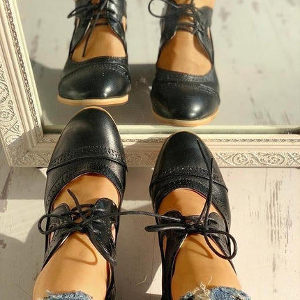 MABEL | Buty ortopedyczne w stylu vintage | Podeszwa antypoślizgowa | Stylowy komfort | Poprawiona pozycja | Zalecany rozmiar większy