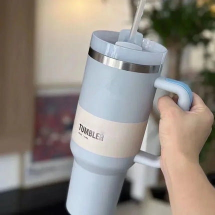 Izolowany kubek podróżny HydratePro | Dwuścienna stal nierdzewna | 1180ml | Szczelna pokrywa FlowState z funkcją słomki | Utrzymuje napoje gorące przez 12 godzin, zimne przez 11 godzin