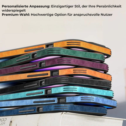 Luksusowe skórzane etui na iPhone'a | Elegancki wygląd i ochrona odporna na wstrząsy | Wysokiej jakości materiał | Precyzyjne dopasowanie i wycięcia | Cienki i lekki | Dostępne w różnych kolorach i wykończeniach