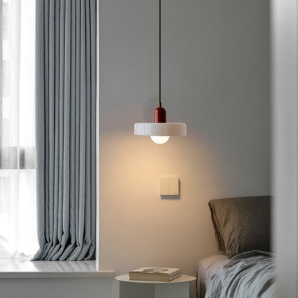Lampa wisząca Bauhaus | Żywe kolorowe szkło | Nowoczesny design | Funkcjonalny wystrój domu | Energooszczędne oświetlenie do salonu, jadalni i sypialni