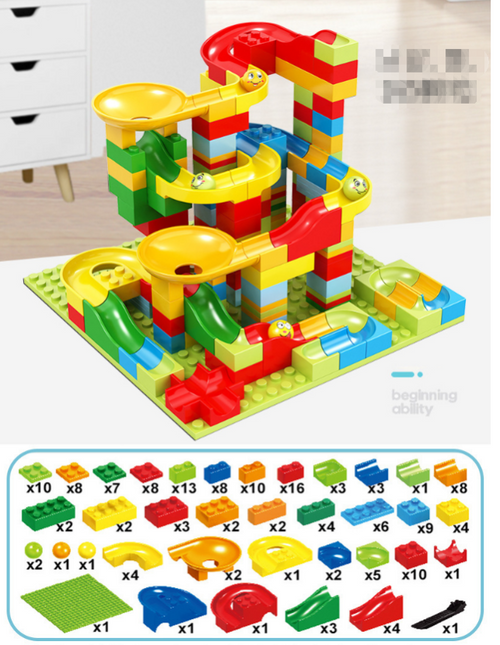 Interaktywny zestaw Marble Racer | Nauka STEM | Kreatywny zestaw do budowania i wyścigów dla dzieci | 168 sztuk | Zabawka edukacyjna dla dzieci w wieku 3+ | Rozwijaj umiejętności motoryczne i wyobraźnię | Plastik ABS | Bloki, lejki i zjeżdżalnie