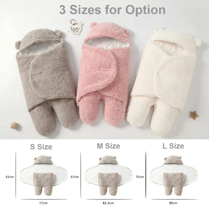 Ultra-miękki miś SnuggleBear | Przytulny regulowany kocyk dziecięcy | Bezpieczny komfort i ciepło niemowlęcia