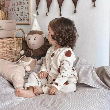 MiniModa™ | Oddychający bawełniany komplet bielizny nocnej dla dzieci | Miękki design unisex | Hipoalergiczny | Rozmiar od 1 do 5 łac