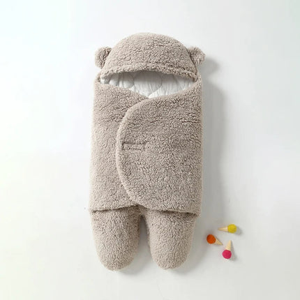Ultra-miękki miś SnuggleBear | Przytulny regulowany kocyk dziecięcy | Bezpieczny komfort i ciepło niemowlęcia