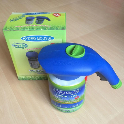 Opryskiwacz do nasion trawy w płynie | Naprawa trawnika | Szeroki zasięg | Przystawka Easy-Spray | W zestawie płynny wyłącznik | Ekologiczny | Uniwersalne złącze zabezpieczające | Wszystkie sterowniki dla klimatu | Szybkie zielone wyniki