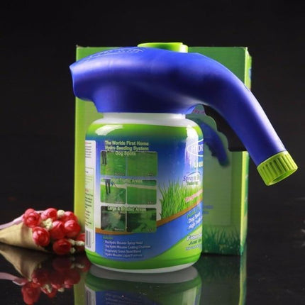 Opryskiwacz do nasion trawy w płynie | Naprawa trawnika | Szeroki zasięg | Przystawka Easy-Spray | W zestawie płynny wyłącznik | Ekologiczny | Uniwersalne złącze zabezpieczające | Wszystkie sterowniki dla klimatu | Szybkie zielone wyniki
