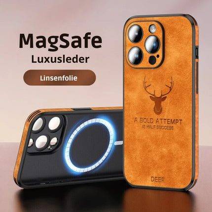 Luksusowe skórzane etui na iPhone'a | Elegancki wygląd i ochrona odporna na wstrząsy | Wysokiej jakości materiał | Precyzyjne dopasowanie i wycięcia | Cienki i lekki | Dostępne w różnych kolorach i wykończeniach