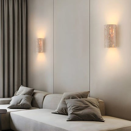 Oświetlenie ścienne wewnętrzne StoneGlow | Lampa LED z kamienia naturalnego | Wzmocnienie artystycznej atmosfery | Energooszczędne ciepłe białe światło | Elegancki wystrój wnętrz domu