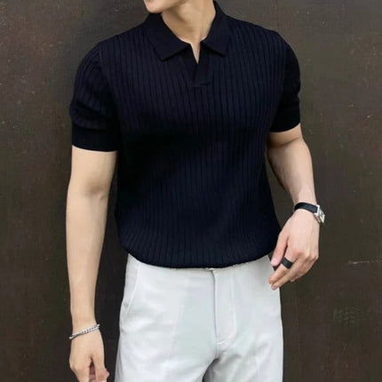 Van Hallen Melbourne | Męska koszulka polo slim fit | Oddychająca bawełna | Krótki rękaw | Klasyczna biel i elegancki czerń | M, L, XL | Nowoczesny styl kołnierzyka | Ponadczasowe wyrafinowanie | Idealny do noszenia i noszenia