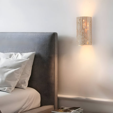 Oświetlenie ścienne wewnętrzne StoneGlow | Lampa LED z kamienia naturalnego | Wzmocnienie artystycznej atmosfery | Energooszczędne ciepłe białe światło | Elegancki wystrój wnętrz domu