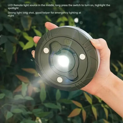 Uniwersalna lampa kempingowa typu „wszystko w jednym” | Akumulator USB | 5 trybów + światło awaryjne | Trwały ABS | Wodoodporność IP44 | Drut miedziany 10M | Przenośna latarka | Podstawa magnetyczna z haczykami | Uniwersalne zastosowanie na zewnątrz