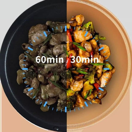 Iron Wok Cooking Pro | Nieprzywierające żelazko | Technologia mikrociśnienia | Uniwersalny kosz do gotowania na parze | Szybkie zdrowe gotowanie | Łatwe czyszczenie | kompatybilność z gazem i indukcją | Można myć w zmywarce