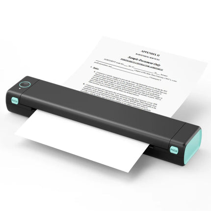 Kompaktowa bezprzewodowa drukarka termiczna | Bez atramentu | Łączność Bluetooth | Przenośny projekt podróży | Szybkie i bezproblemowe drukowanie wysokiej jakości z telefonu lub laptopa | Idealny do dokumentów, zdjęć, etykiet