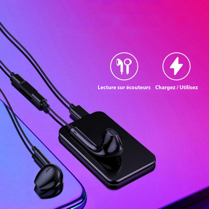 Mini ultracienki rejestrator mikrofonu szpiegowskiego | Dyskretna konstrukcja 5 mm | Wysokiej jakości dźwięk | Bateria 50 godzin | 8 GB pamięci | Sterowanie jednym z najlepszych | Sformatuj WAV | Redukcja hałasu | Idealny na spotkania i notatki osobiste 