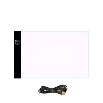 Mobilna Tablica LED A3 A4 A5 | Zasilanie USB | Regulowane Poziomy Jasności | Ochrona Oczu | Wszechstronna do Sztuki, Tatuażu, Quiltingu i Projektów | Lekka i Kompaktowa Konstrukcja Dla Artystów i Projektantów