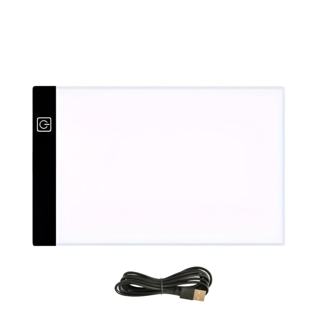 Mobilna Tablica LED A3 A4 A5 | Zasilanie USB | Regulowane Poziomy Jasności | Ochrona Oczu | Wszechstronna do Sztuki, Tatuażu, Quiltingu i Projektów | Lekka i Kompaktowa Konstrukcja Dla Artystów i Projektantów