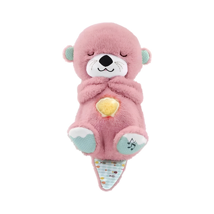 Snuggle Oddychająca Wydra Niedźwiedź | Pluszowa zabawka 30 cm z kojącą muzyką i muzyką | Idealny pomocnik w zasypianiu i towarzysz przytulania | Materiały wysokiej jakości | Prezent dla dziecka o miękkiej fakturze i delikatnych danych osobowych