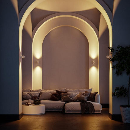 Nowoczesna lampa ścienna PONTOS | Trwała oprawa LED | Energooszczędny | Idealny do pomieszczeń mieszkalnych | Łatwa instalacja | Wszechstronny design