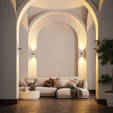 Nowoczesna lampa ścienna PONTOS | Trwała oprawa LED | Energooszczędny | Idealny do pomieszczeń mieszkalnych | Łatwa instalacja | Wszechstronny design